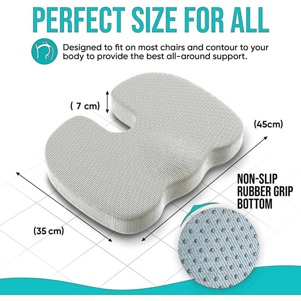 Fits most chairs, non-slip bottom